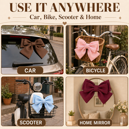 🎀 3D Plush Bow Car Exterior Decor