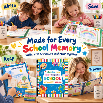 "Capture Every School Year: The Ultimate Kids Memory & Keepsake Book 📖"