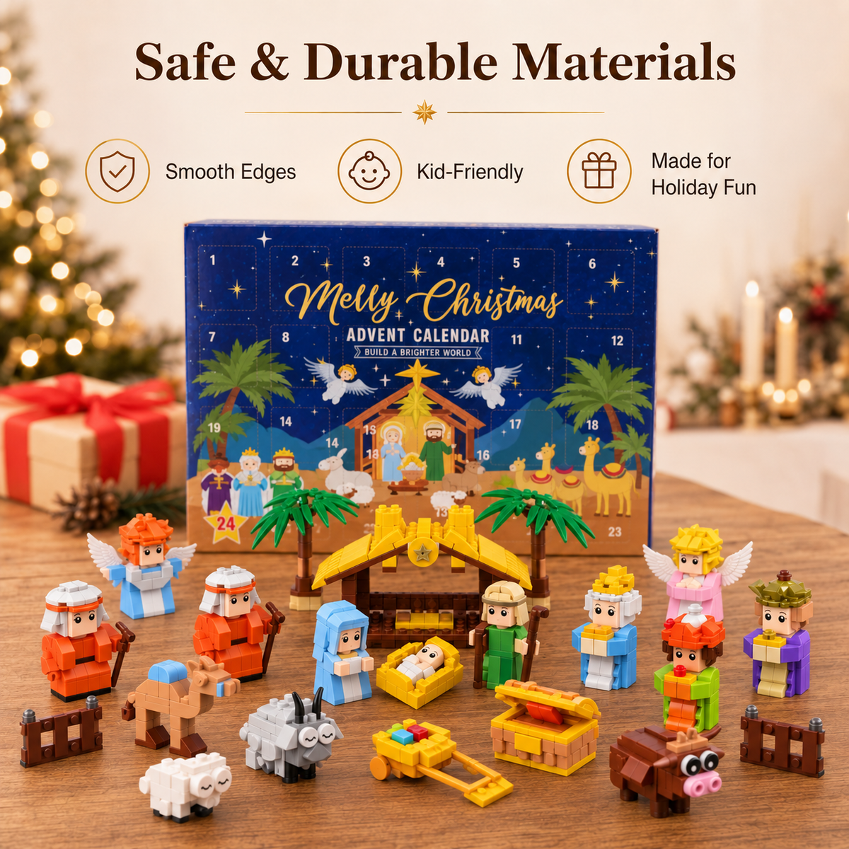 🎄24-Day Christmas Building Block Advent Calendar🎅