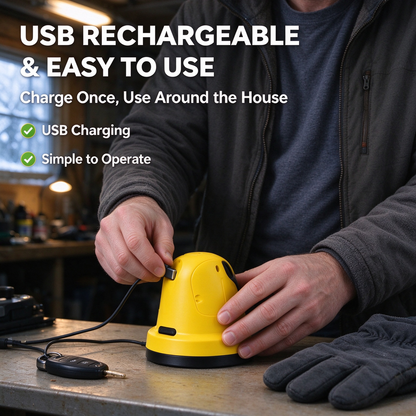 ❄️ USB Rechargeable Electric Ice Scraper – Easier Ice Removal for Car Windshields 🚗