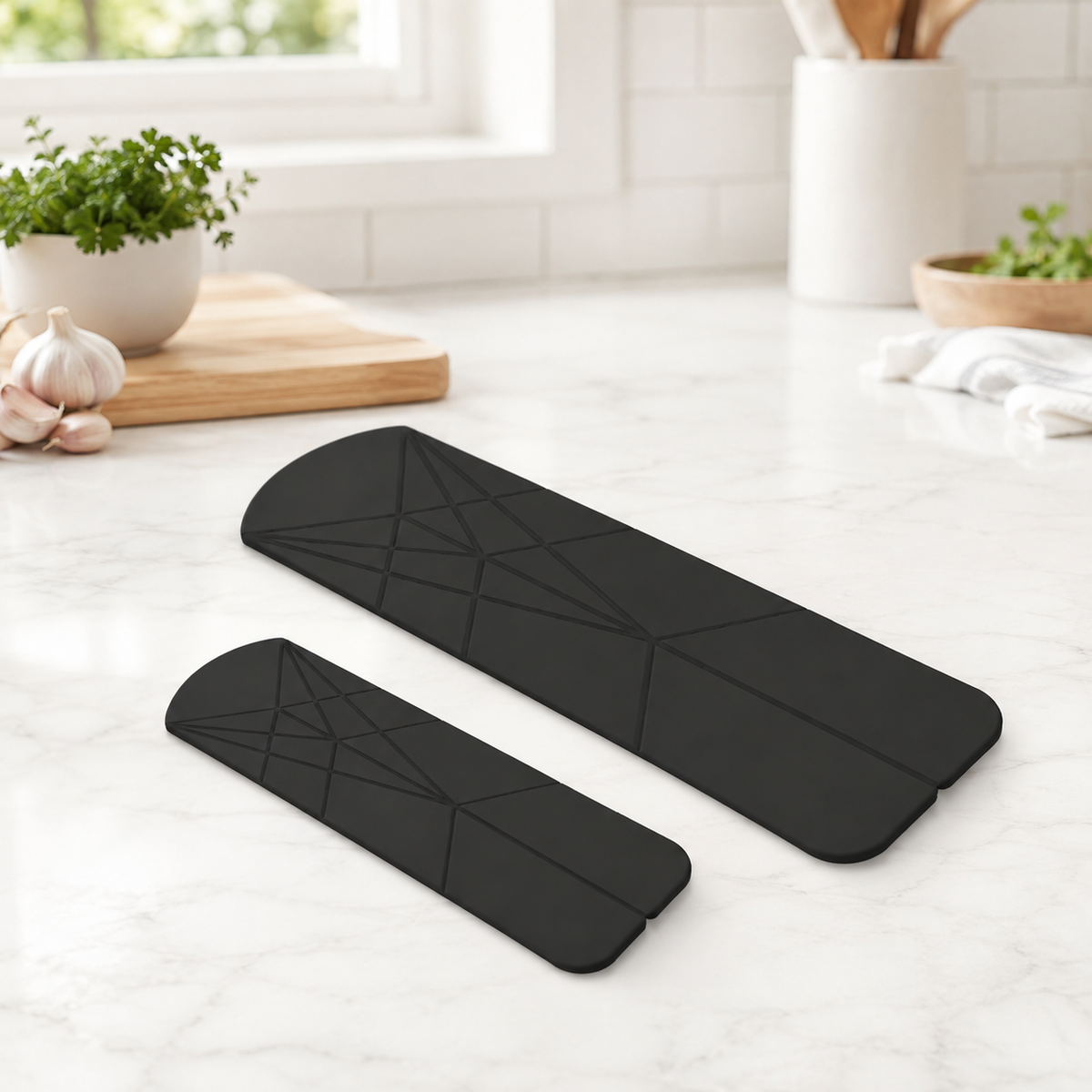 🥄 3-in-1 Foldable Silicone Measuring Spoons & Spatula Set (2-Piece Kit)