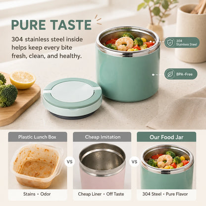 🍱 Portable Insulated Stainless Steel Lunch Box