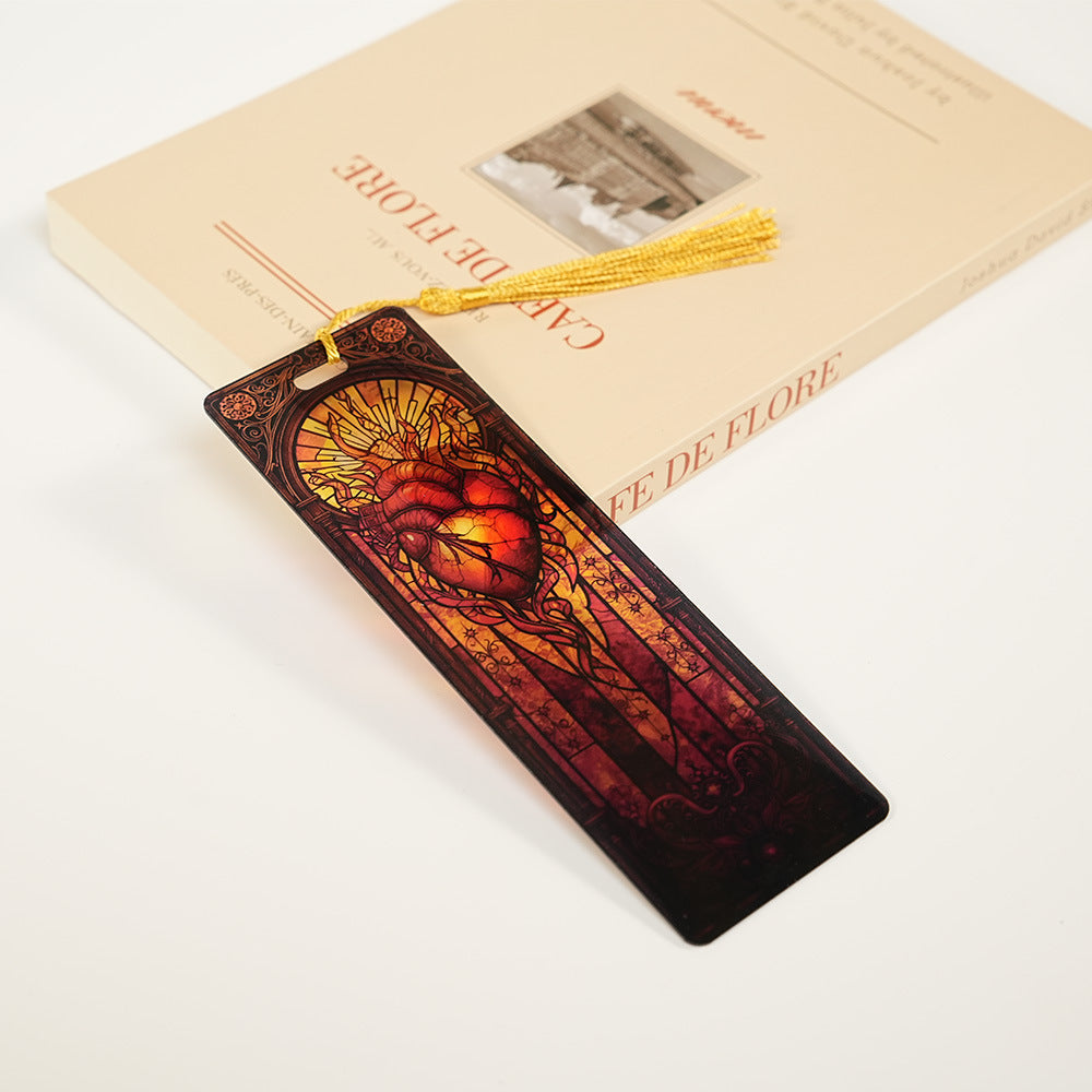 2-PACK-Handcrafted Stained-Glass Acrylic Bookmarks 🔖✨