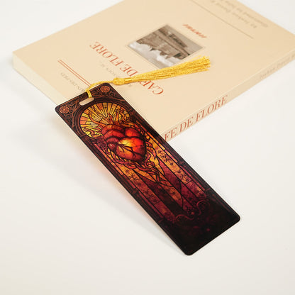 2-PACK-Handcrafted Stained-Glass Acrylic Bookmarks 🔖✨