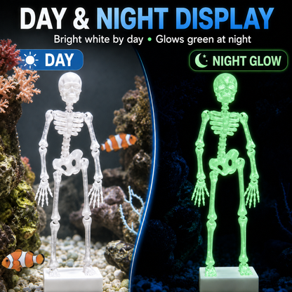 🌊 Fish-Safe Poseable Skeleton Decor 💀