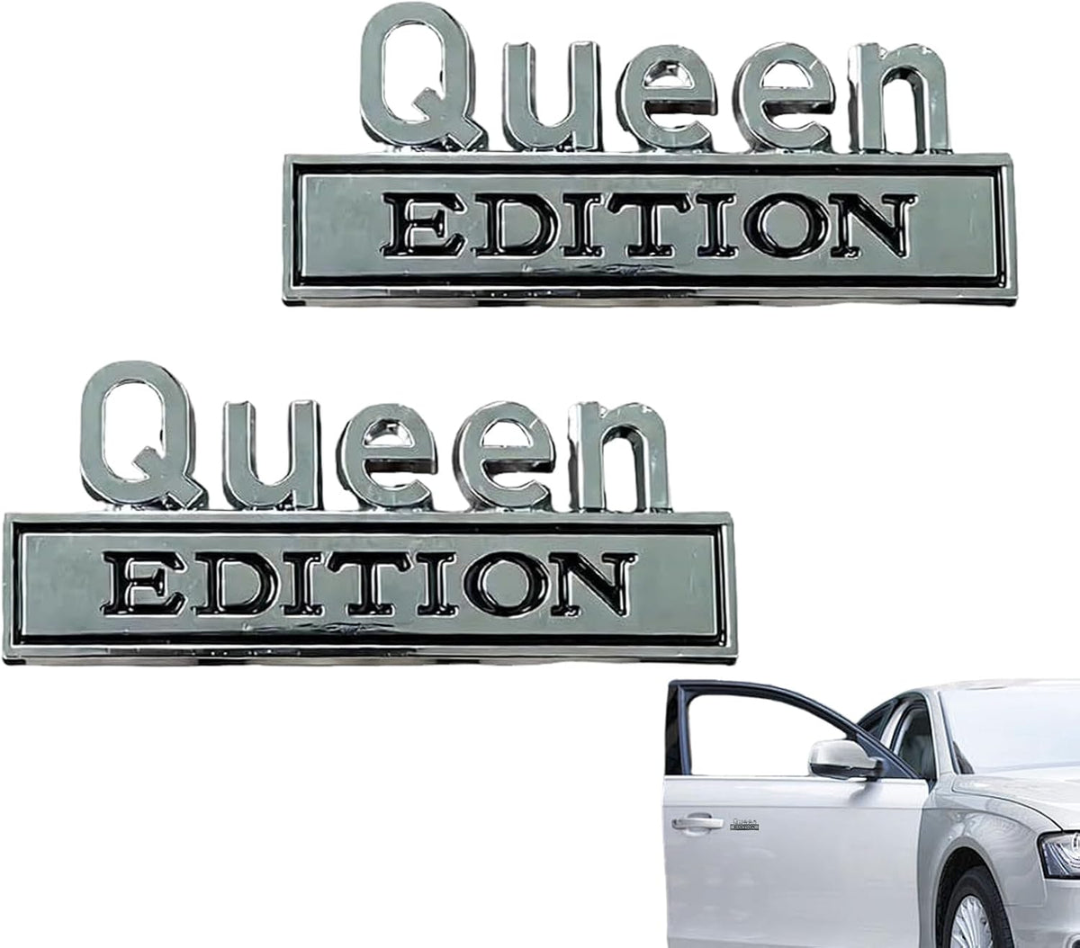 👑 Queen Edition 3D Metal Vehicle Emblem