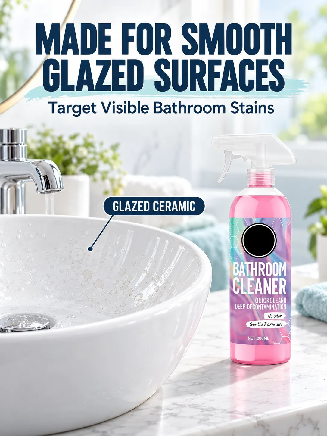 ✨ Fragrance-Free Bathroom Cleaner | Refresh Your Bathroom
