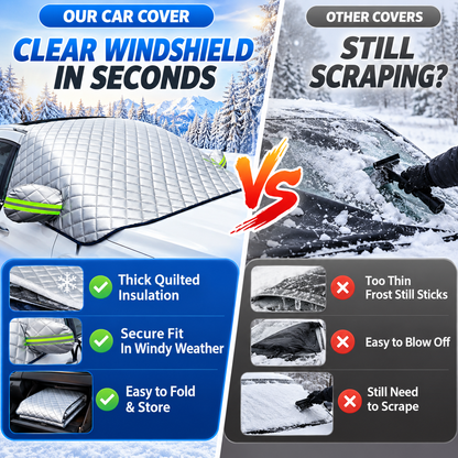 ❄️ All-Weather Half Car Cover & Frost Protector