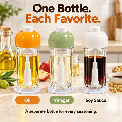 Press-to-Spray Kitchen Bottle 🧴 Even Oil & Vinegar
