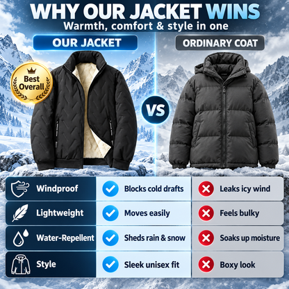 Winter Warm Fleece-Lined Thickened Jacket - Unisex 🧥