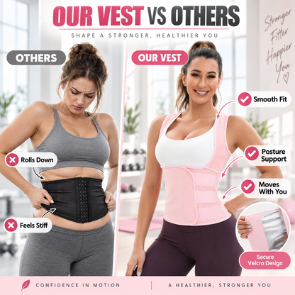 Dual-Lock Sweat Sauna Shaper & Tummy Control Vest 🔥