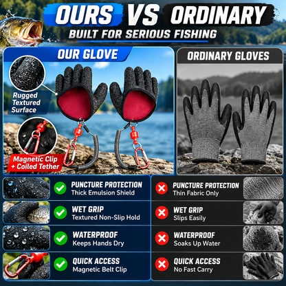 Pro Waterproof & Anti-Slip Fishing Glove for Secure Catch 🎣