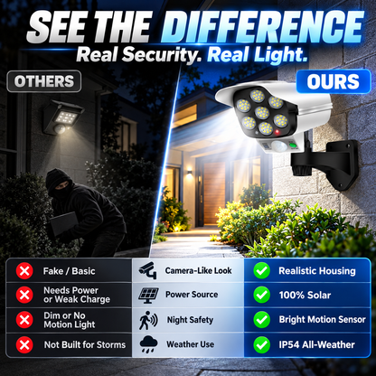 Wireless Solar Simulated Camera Security Light 📹