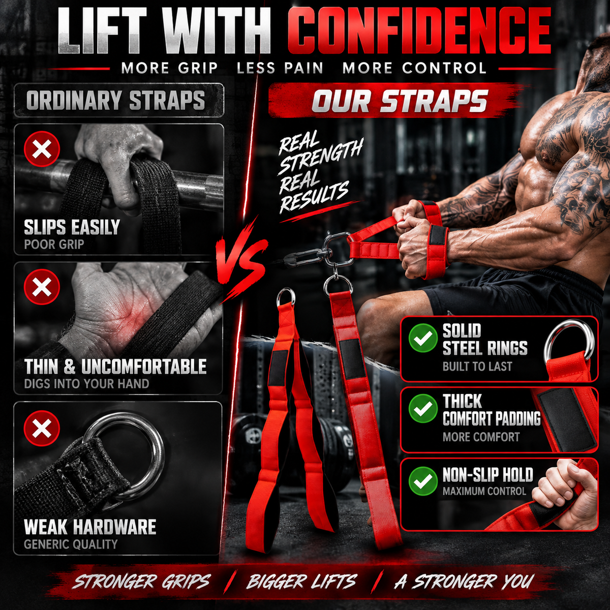 🔥 Heavy-Duty Triceps Rope Cable Attachment for Gym Workout 💪