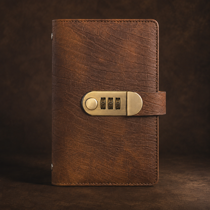 "Multi-Functional Vintage Crocodile Password Lock Cash & Currency Binder 💰🔒"