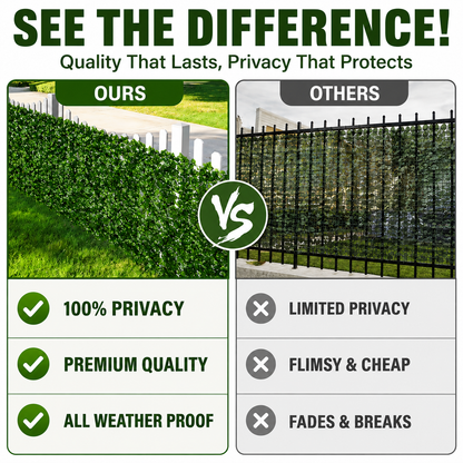 🏡 Upgrade Your Outdoor Space: Premium Faux Leaf Privacy Fence & Garden Hedge