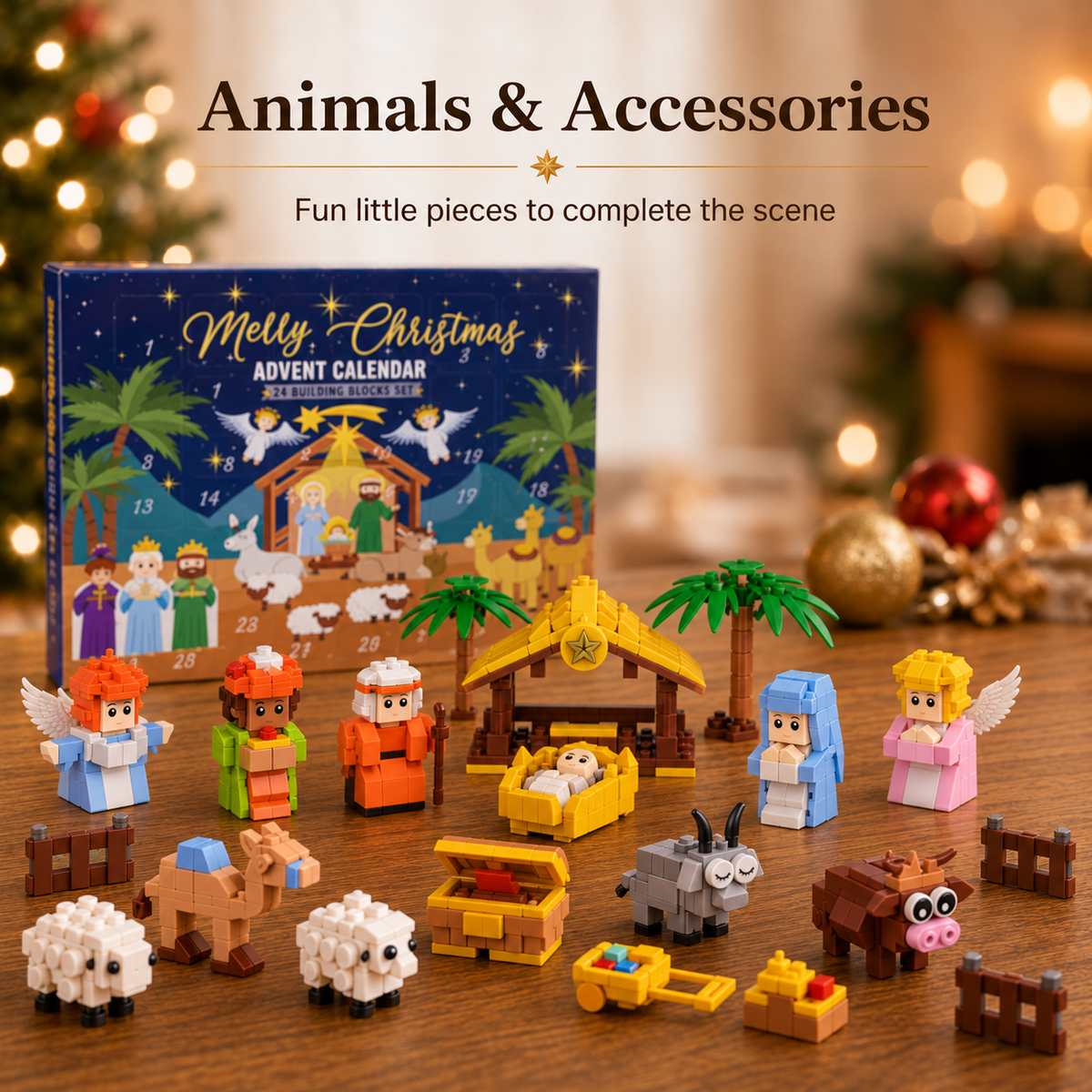 🎄24-Day Christmas Building Block Advent Calendar🎅