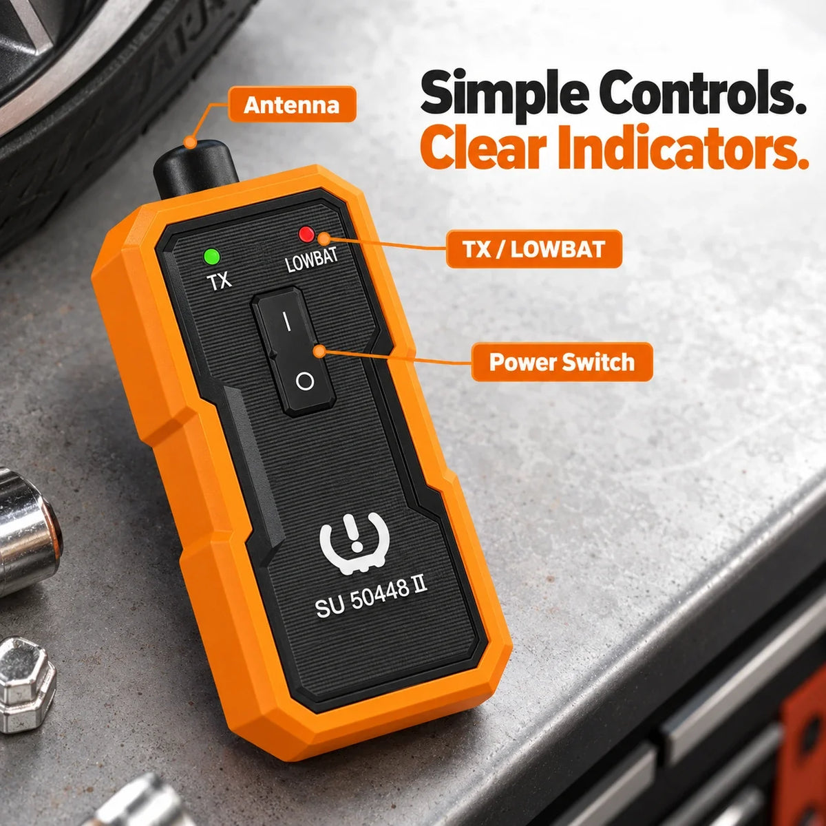 SU-50448 II TPMS Relearn Tool – Ready for Tire Rotation 🛞
