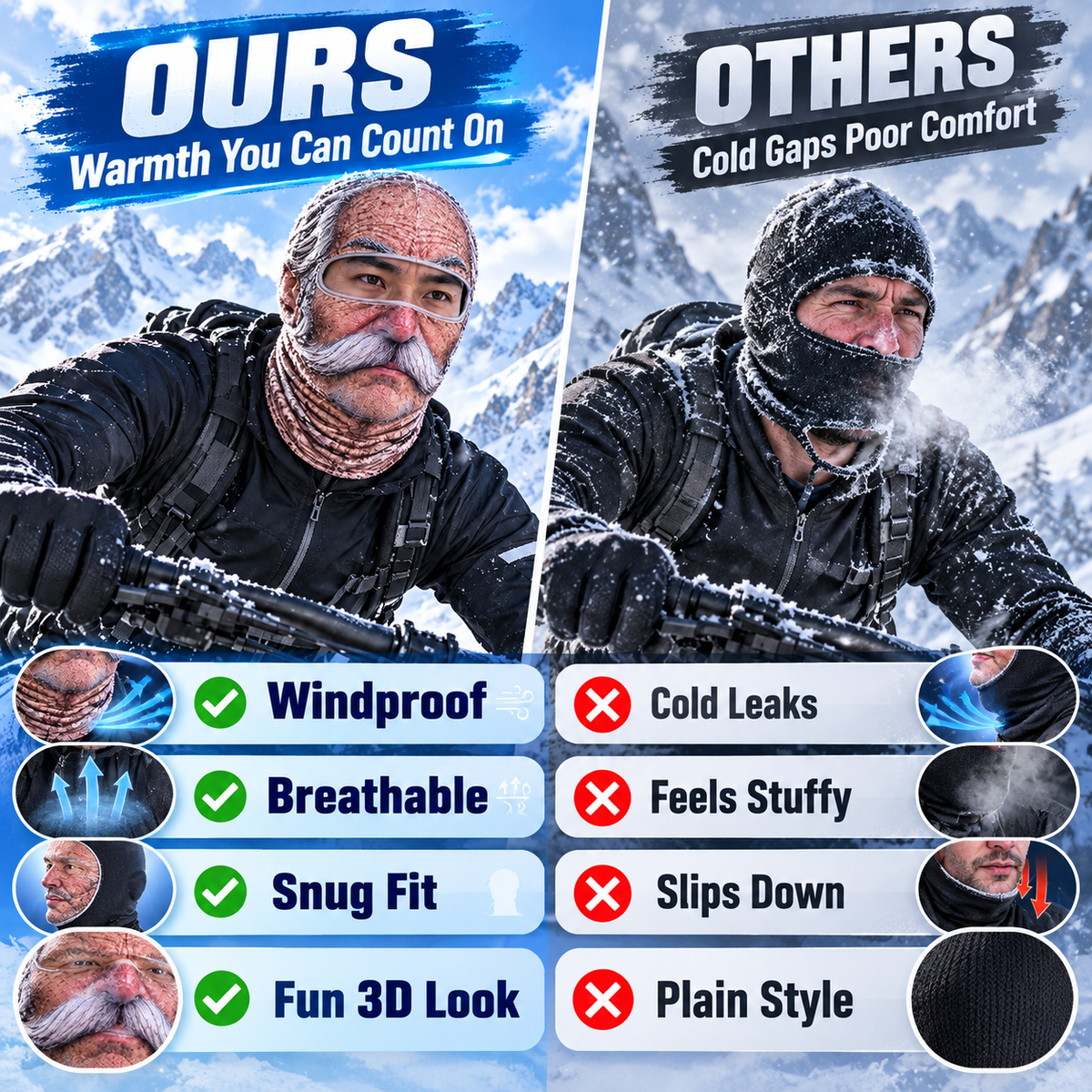 Funny Prank Ski & Riding Balaclava Mask 🎭