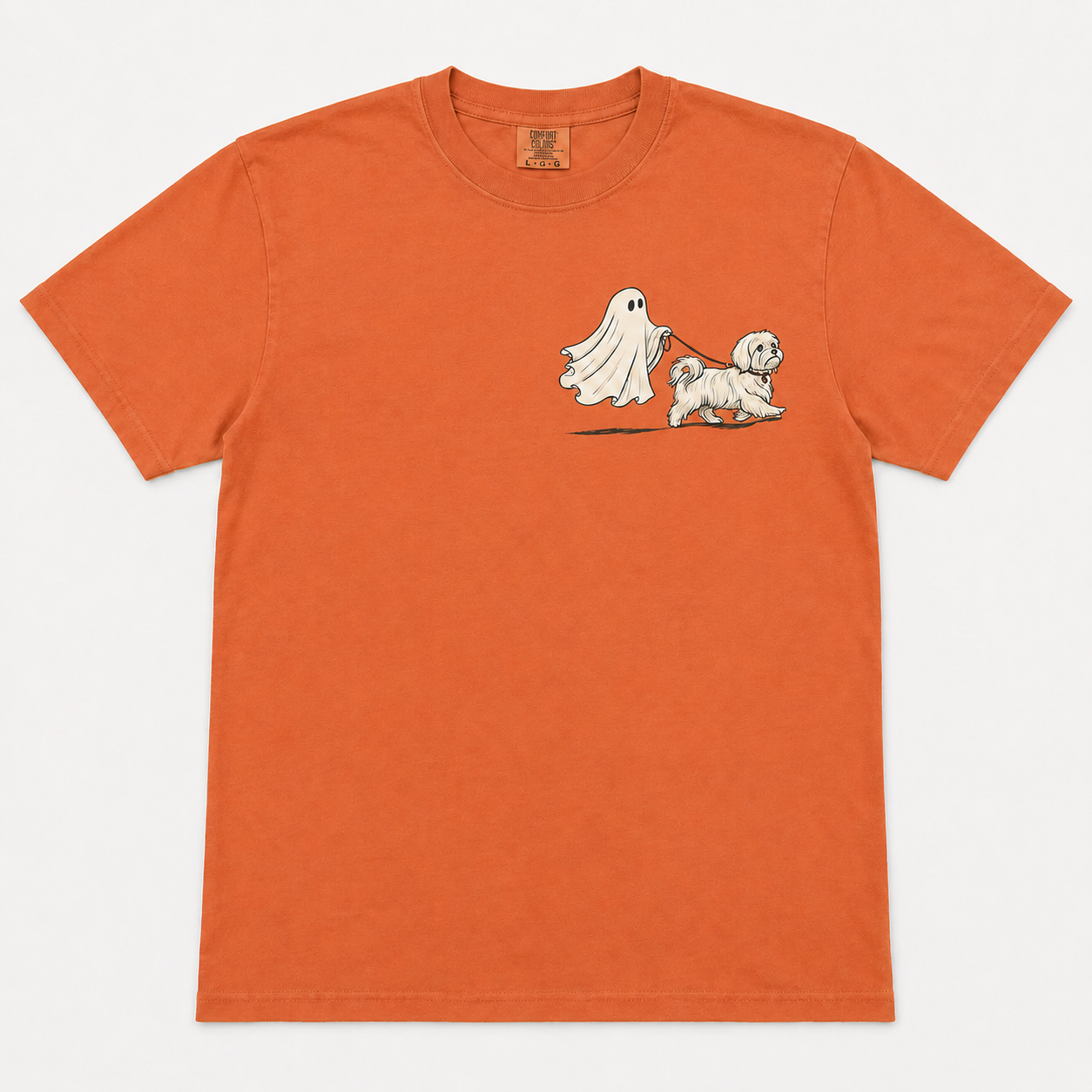 Spooky Pet Walker Cute Cotton T-Shirt 🎃