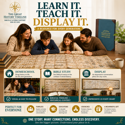 📜 SPECIAL OFFER | Synchronological History Chart – 6,000 Years of Biblical & World Events in One Fold-Out Timeline