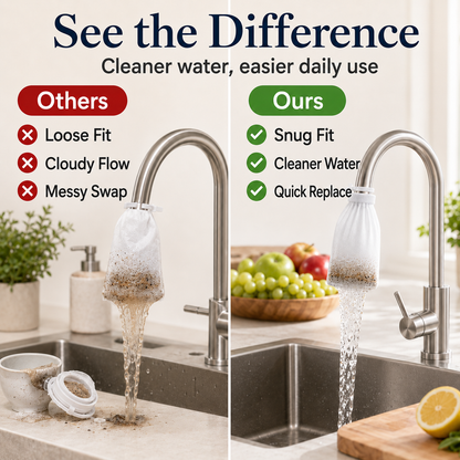 🚰 Universal Cotton Faucet Filter Bags