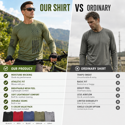 Men's Moisture-Wicking Athletic Training Shirts🏋️‍♂️