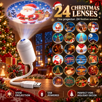 🎄 Christmas Projector + 24 Lenses