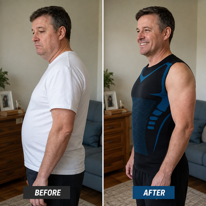 🔥 InstaShape Men's Body Shaper Shirt
