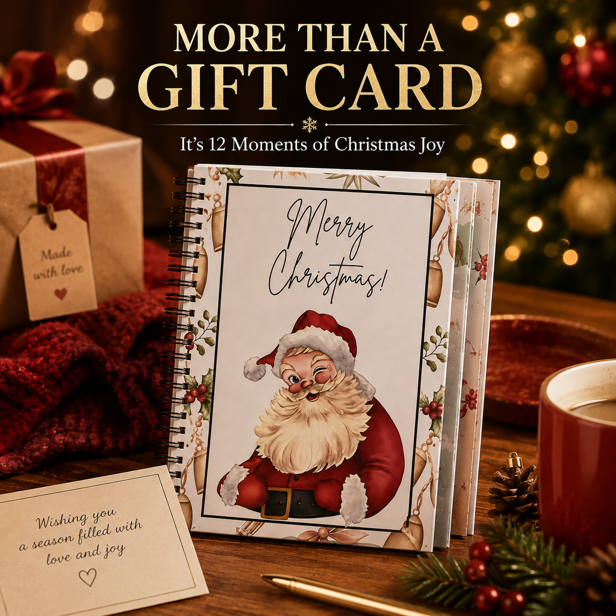 🎅 Personalized Christmas Cash Holder Book – Creative Holiday Scavenger Hunt Gift 🎄