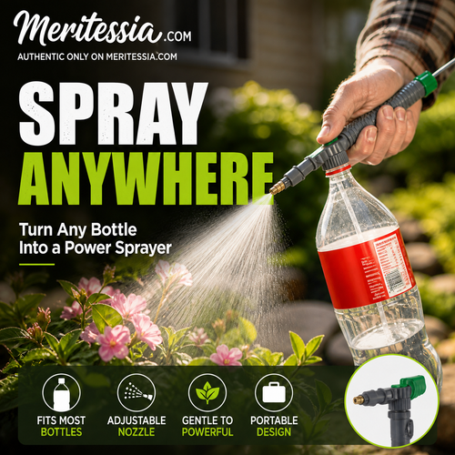 🌿 Save 50%! Adjustable Pressure Bottle Sprayer – Universal Fit for Standard Beverage Bottles