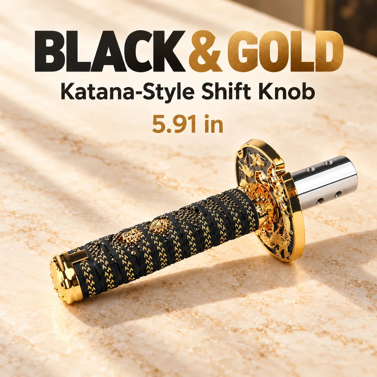 Katana-Style Shift Knob 🗡️ Cord-Wrapped Interior Upgrade