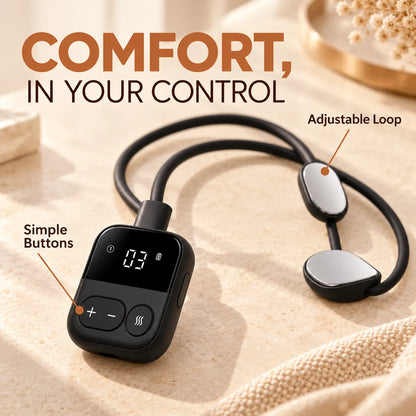 ✨ Pendant Neck Massager with Heat — 5 Modes, 16 Intensity Levels