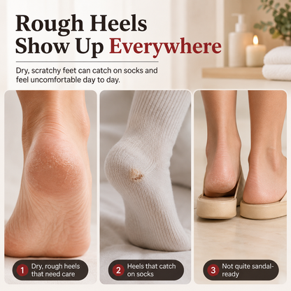 Dual-Sided Foot File for Rough Heels – Wet & Dry Callus Remover