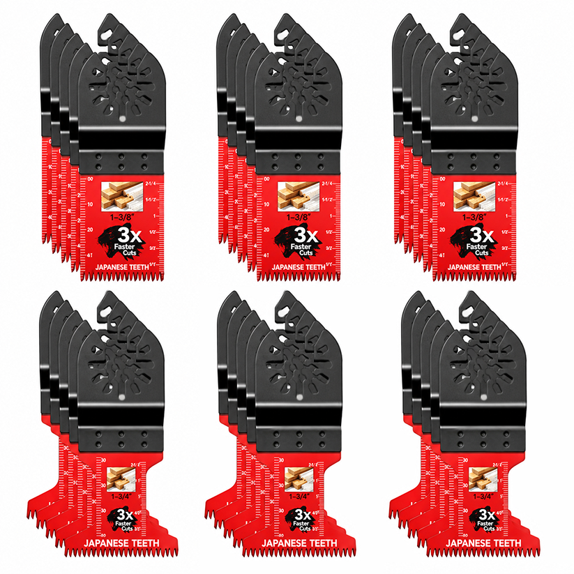 Tooth Oscillating Saw Blades — Universal Fit, 10–50 Pcs
