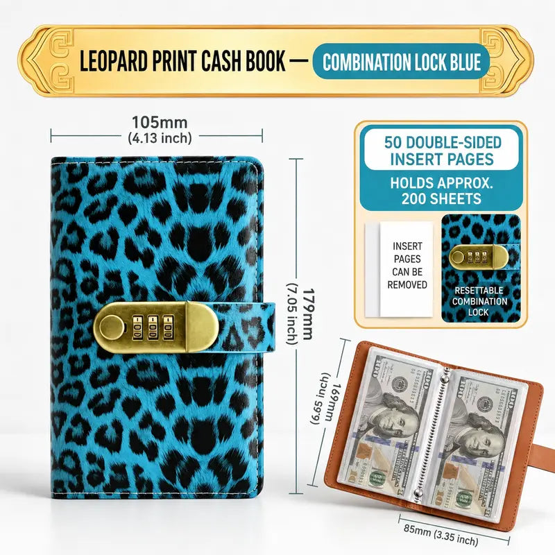 Combination Lock Cash Binder – A6 Budget Organizer