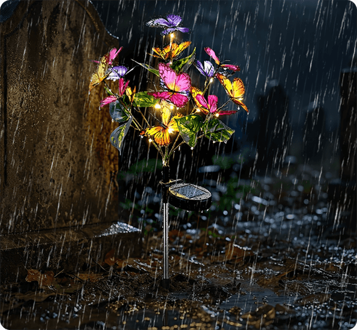 Solar Powered Butterfly Garden Stake Lights