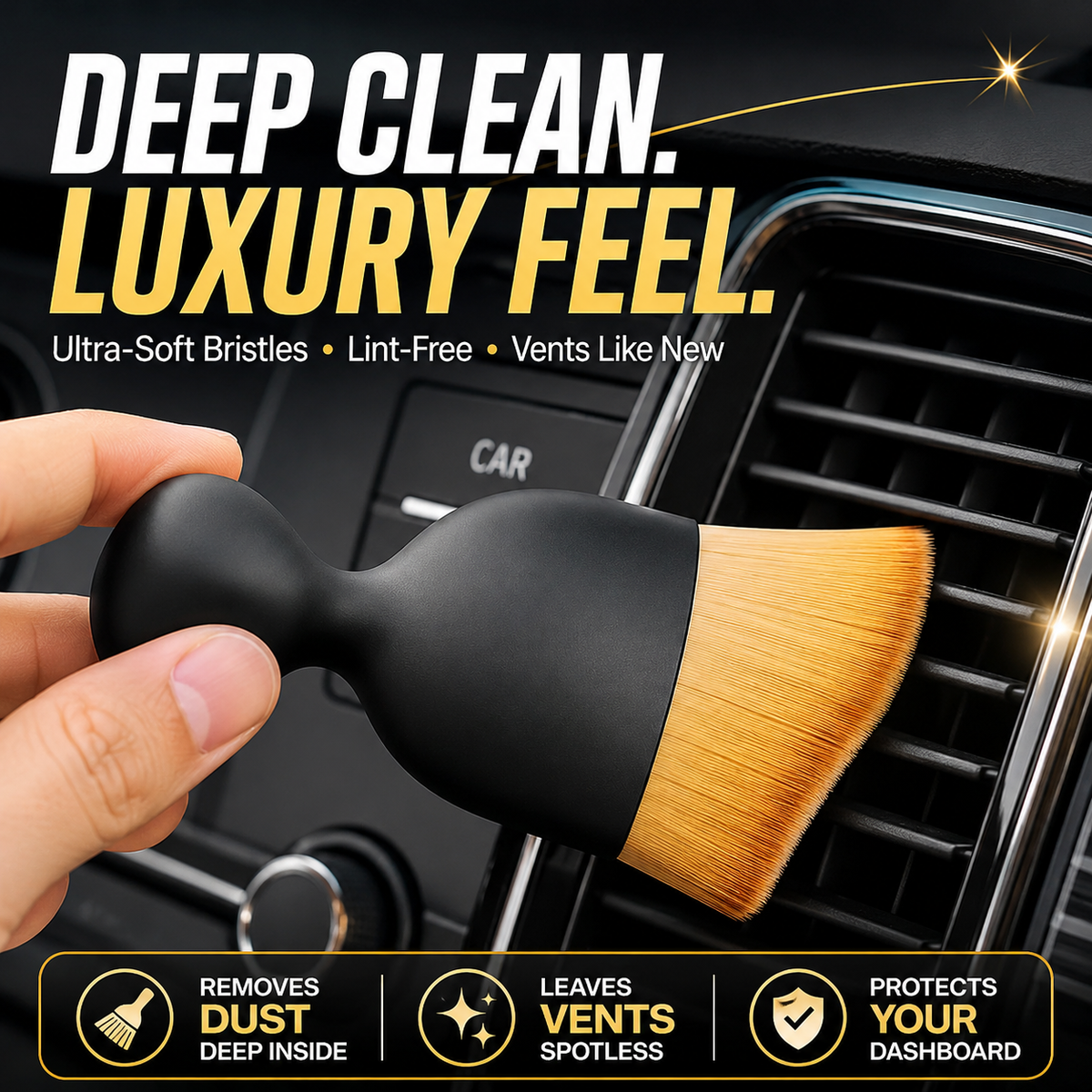 🚗 Ultimate Ultra-Soft Car Interior Dust Cleaning Brush