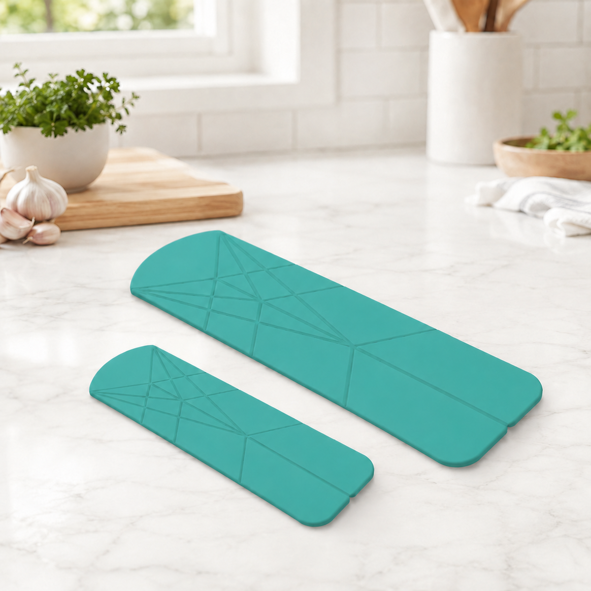🥄 3-in-1 Foldable Silicone Measuring Spoons & Spatula Set (2-Piece Kit)