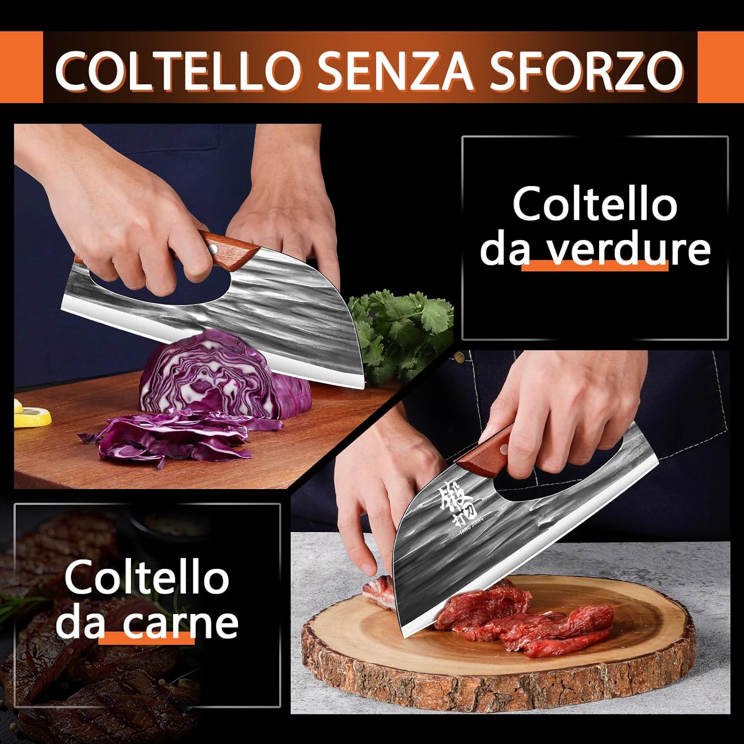 Buy 1 Get 1 Free 🥩Hand-Forged Effortless Slicing Knife for Meat & Vegetables 🔪