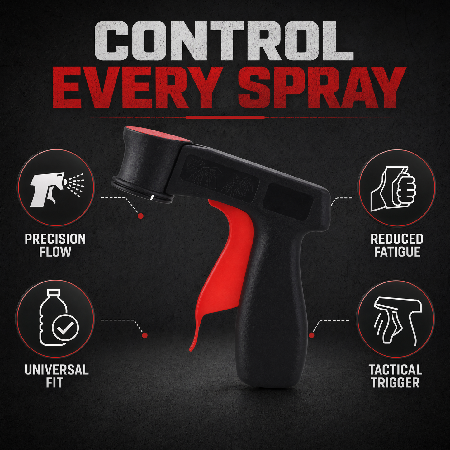 🎨 Pro-Grip Aerosol Spray Can Trigger Handle – Ergonomic Spray Gun Adapter 🛠️
