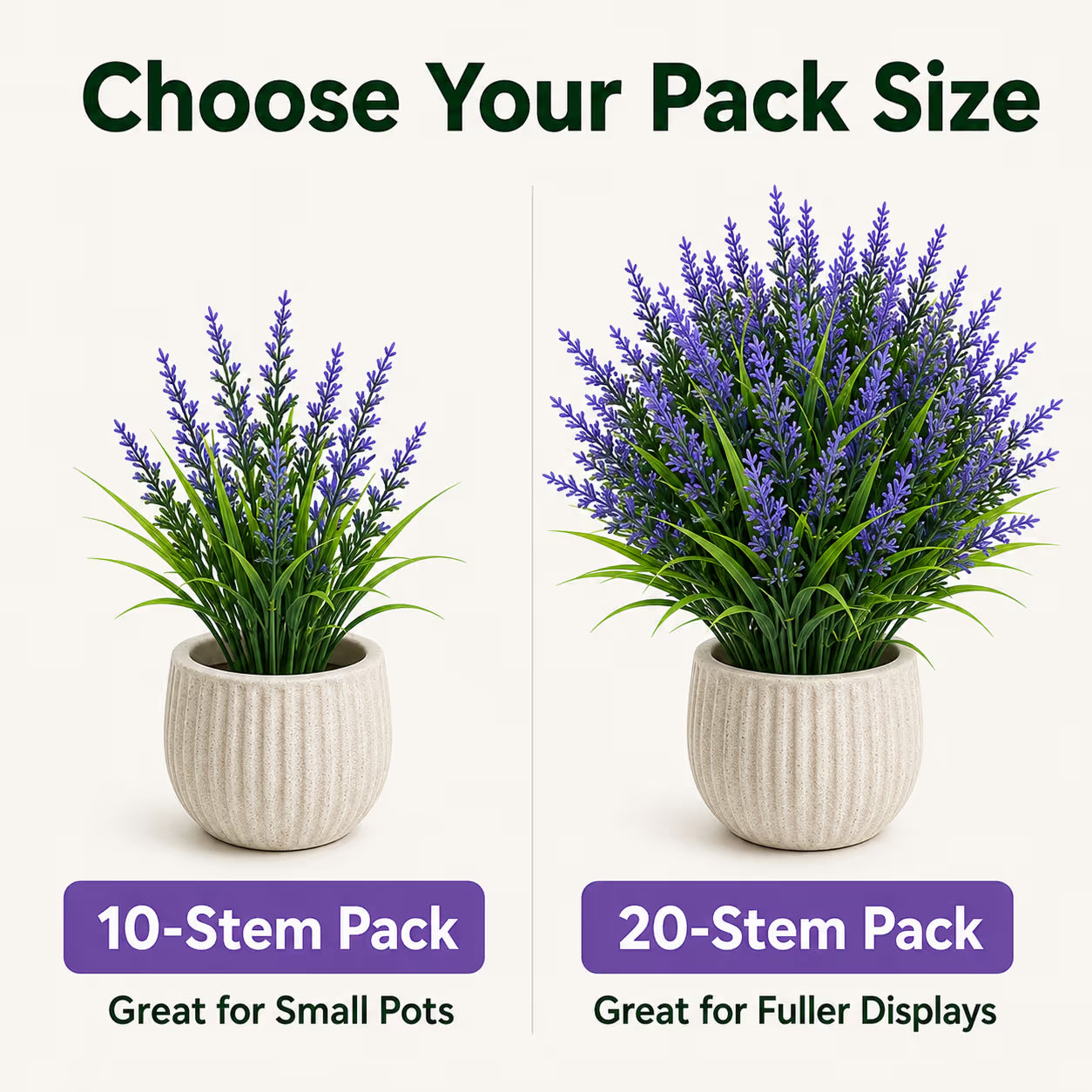 🌿💜 Artificial Lavender Bundles — Instant Porch Charm, No Watering Needed! ✨🏡