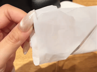 Copper leaf cleaner in water