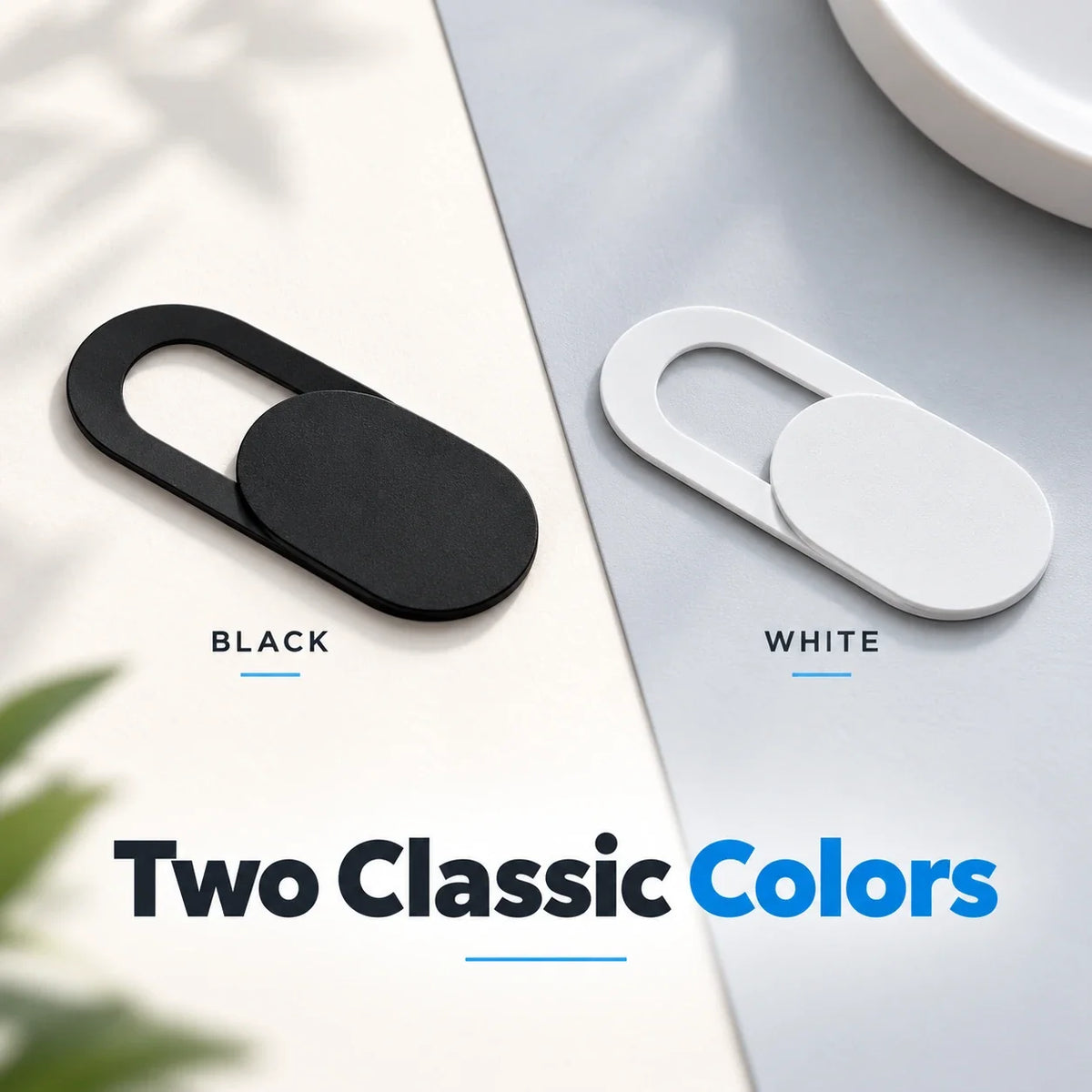 🔒 Sliding Camera Privacy Covers – 20-Pack, Black & White