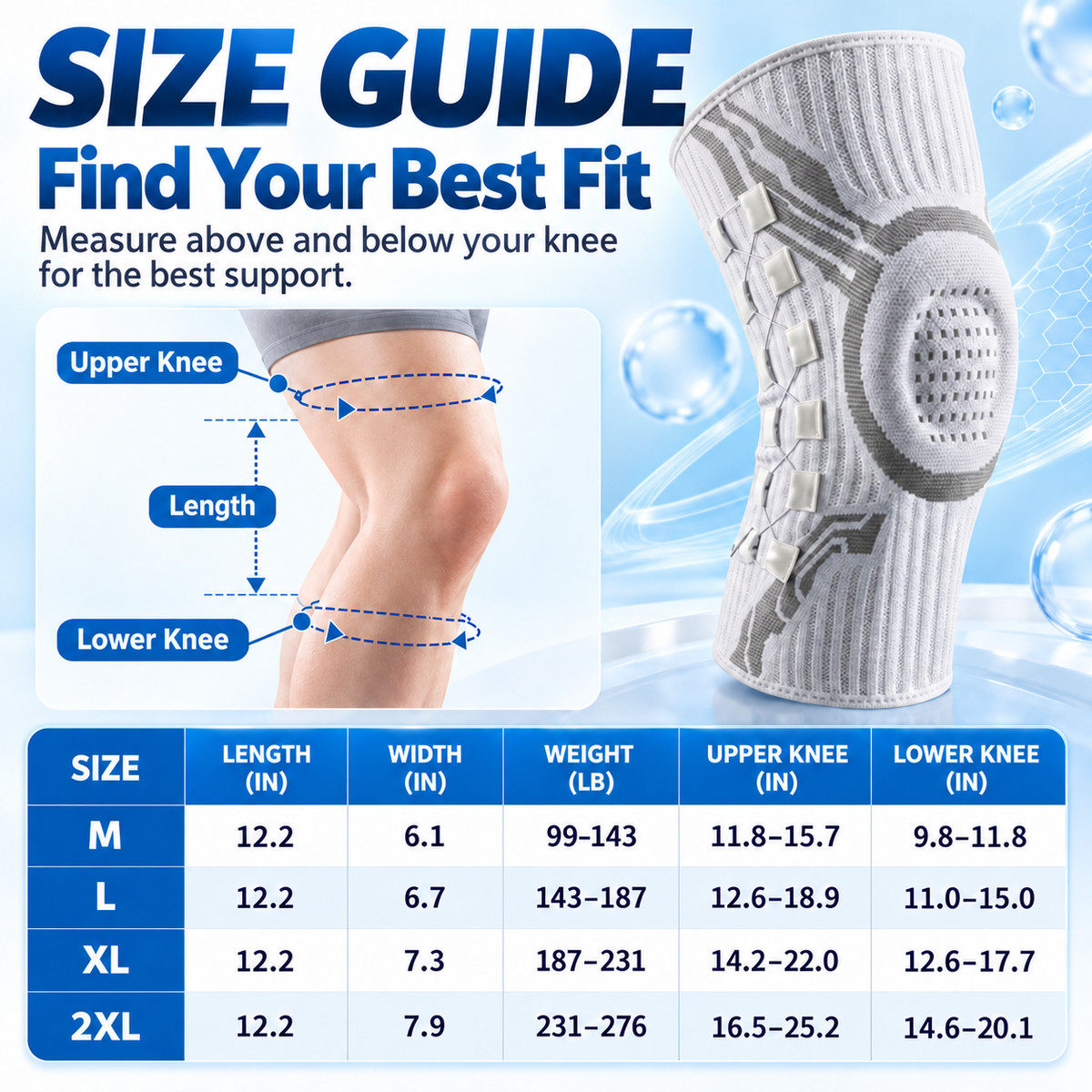 🛡️ 🦿 Professional Dual-Spring Compression Knee Brace | Pain-Free Mobility
