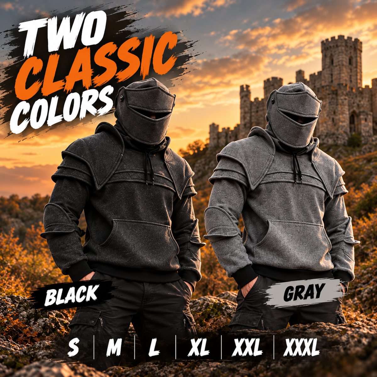 🖤 Rugged Layered Hooded Sweatshirt – Modern Streetwear Style