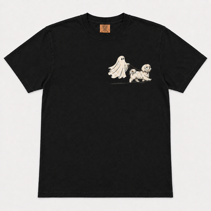 Spooky Pet Walker Cute Cotton T-Shirt 🎃