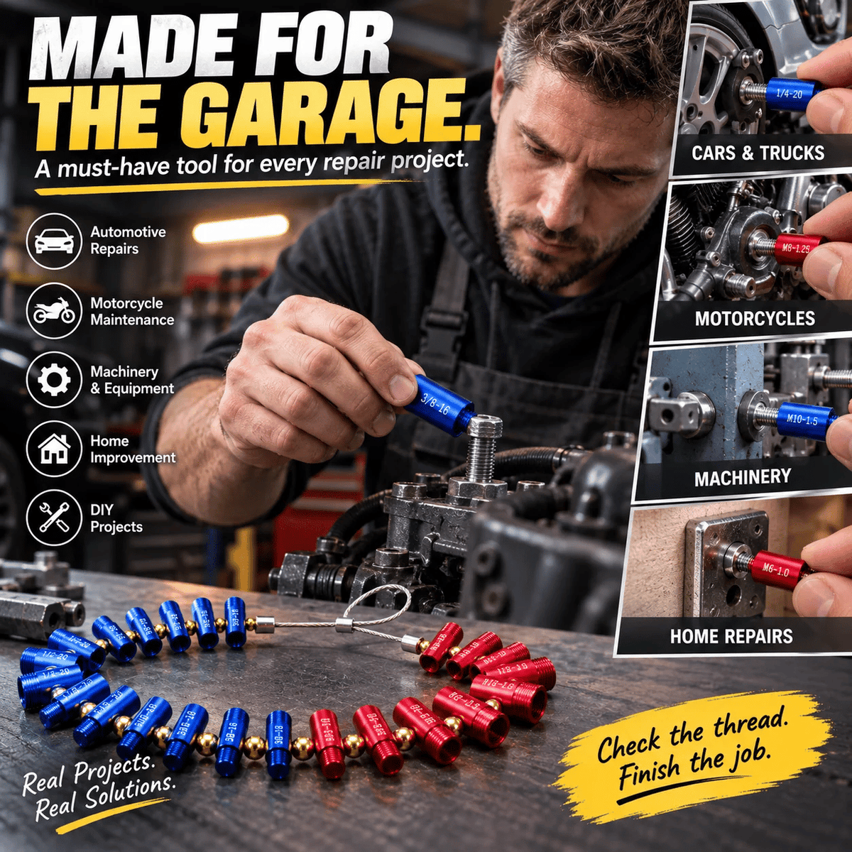 🔩 Stop Guessing Sizes With This Metric And SAE Thread Gauge