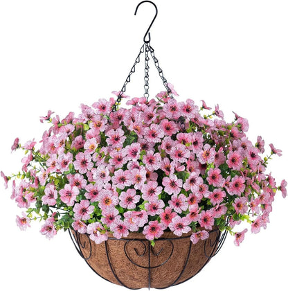 🔥Artificial Hanging Flower Basket🌸No Watering, No Wilting💧Everlasting Beauty for Your Home