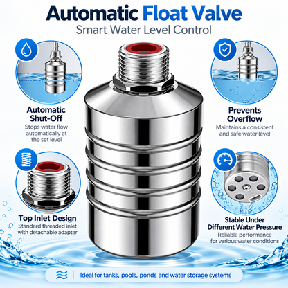 💧 304 Stainless Steel Automatic Water Level Control Valve – Auto Fill & Shutoff